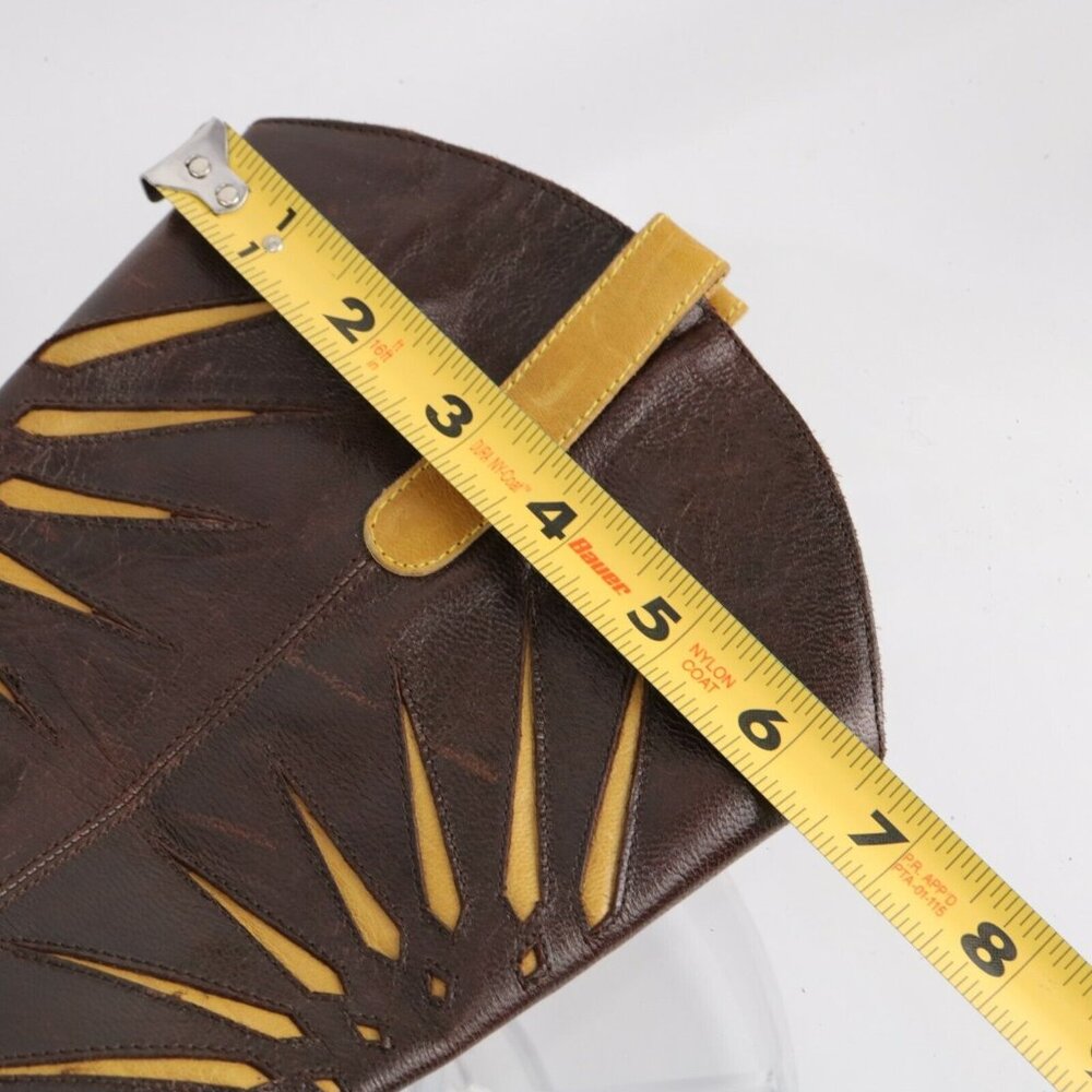 L'Autre Chose Western Womens Boot Size 36 6  Brown Tan Leather Pointed Sunburst - Picture 9 of 12